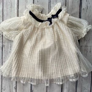 Janie and jack dot puff sleeve shirt